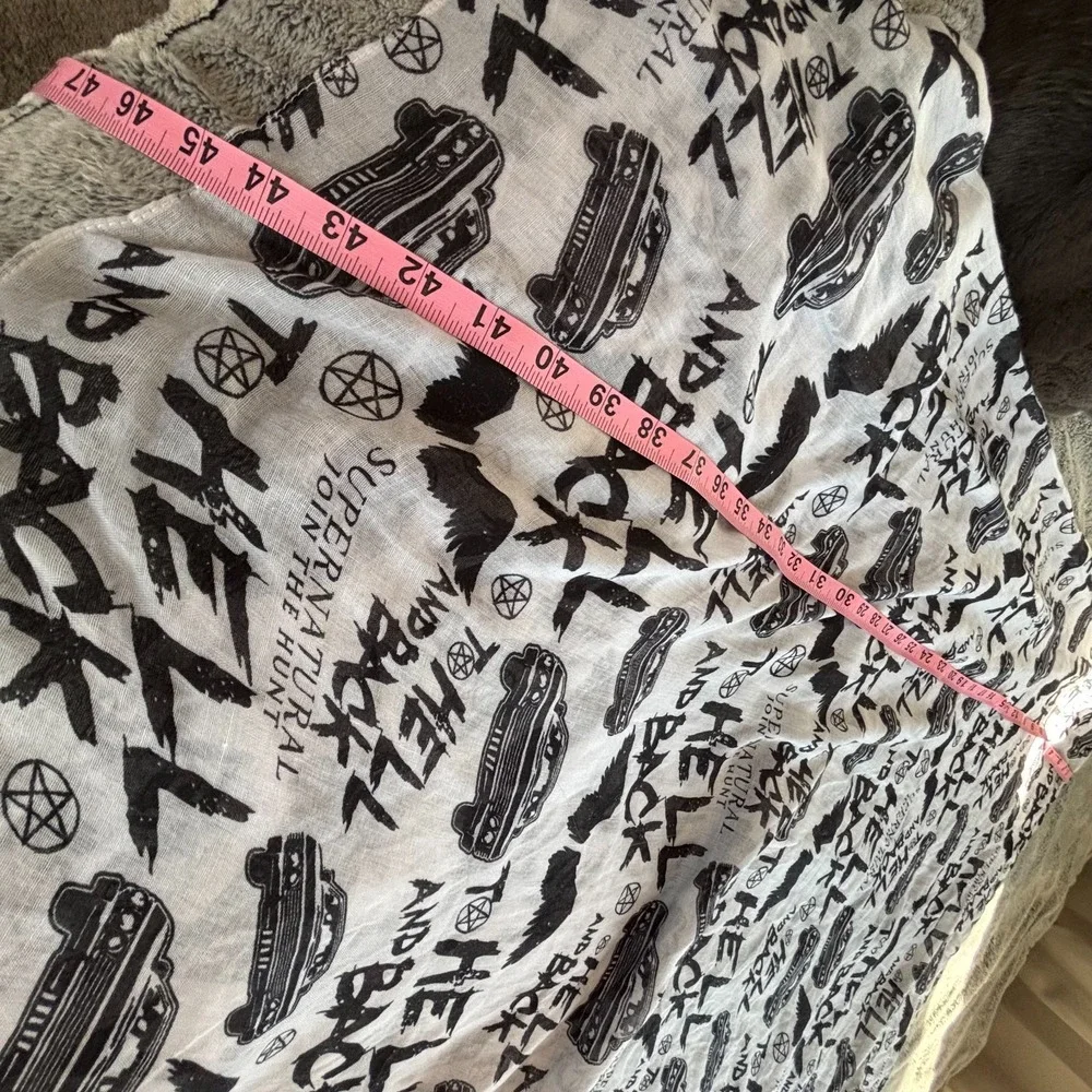 Supernatural Join the Hunt Large Scarf Wall Hanging To Hell and Back‎ 18997x